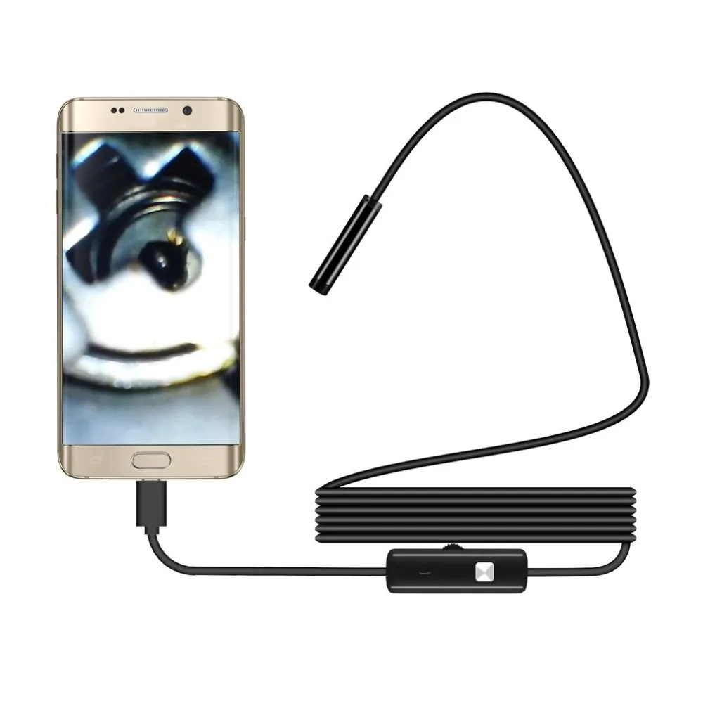 Для Android iPhone wifi ушной эндоскоп Водонепроницаемый Бороскоп Инспекционная камера 8 светодиодный длинный эффективный фокусное расстояние