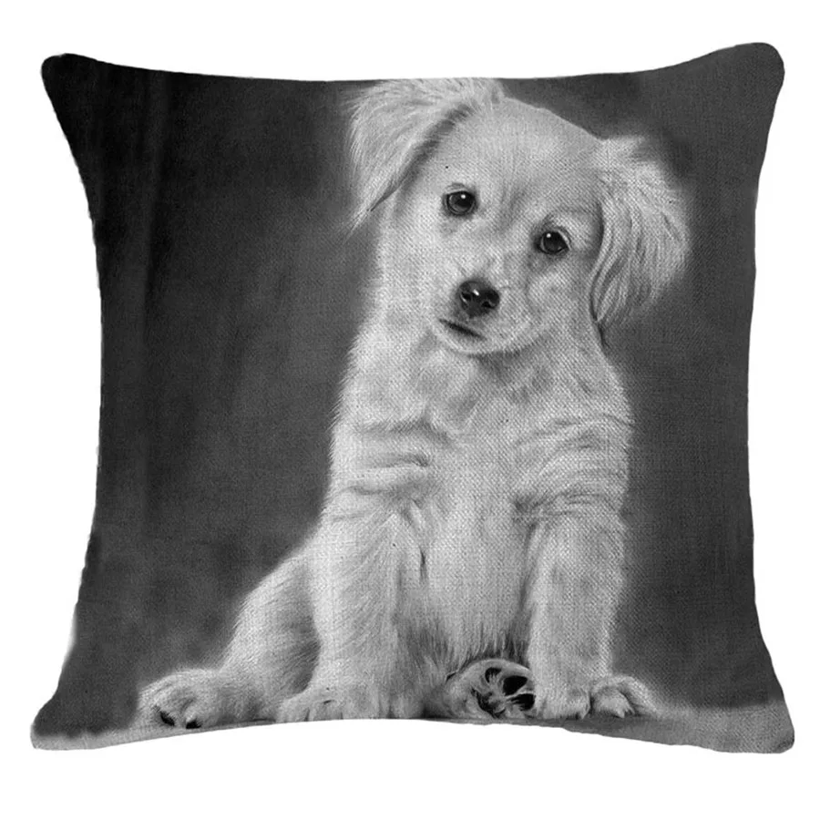 Sketsa Malaikat Bull Terrier Cushion Covers Anjing Pet 45x45 Cm