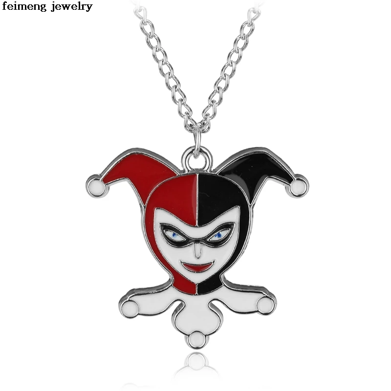 New Suicide Squad Joker Quinn Joker Metal Necklace & Pendants Halloween