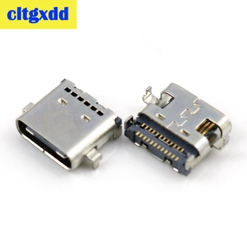 

cltgxdd USB 3.1 Type C mother Socket charging Connector dock SMT type High speed data interface micro 3.1 usb DIY 24pin