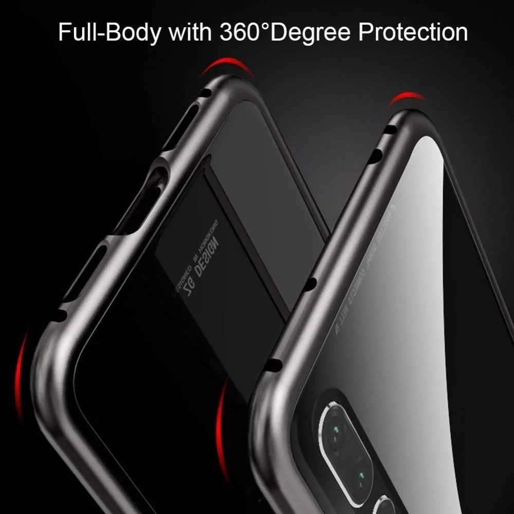 Suntaiho Magnet Case for Huawei P20 Pro Plus Clear Tempered Glass Magnetic Adsorption Case for Honor 10 Metal Ultra Cover bumper Suntaiho Magnet Case for Huawei P20 Pro Plus Clear Tempered Glass Magnetic Adsorption Case for Honor 10 Metal Ultra Cover bumper