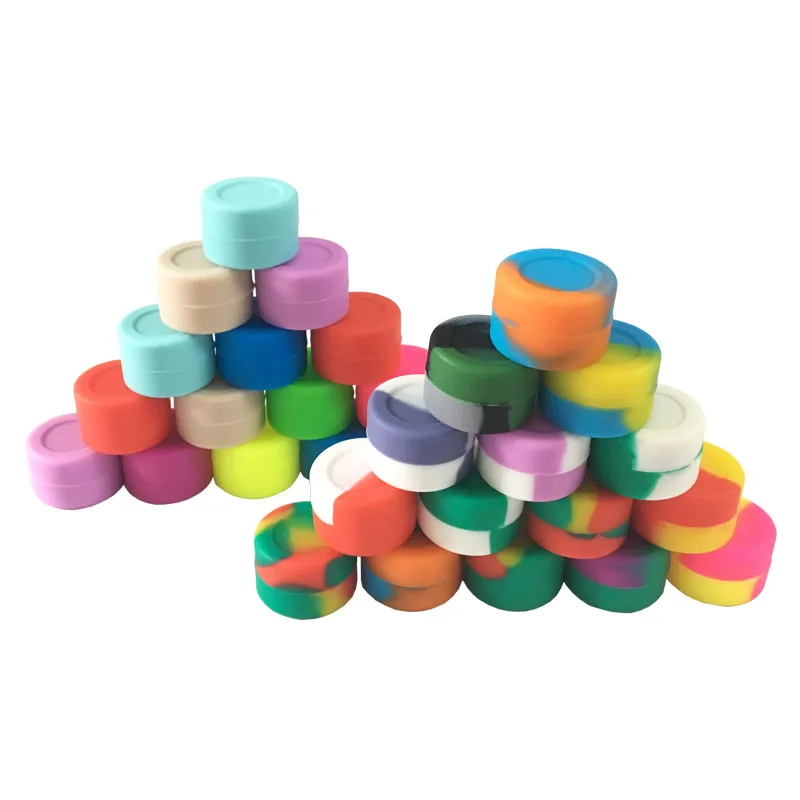 2000pcs/lot 3 ML Round Dab Container Silicone Easy Clean Bulk | Дом и сад