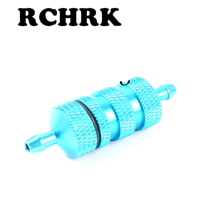Oil Fuel Filter for 1/8 Nitro RC Car RC Plane Alloy Aluminum Upgraded Hop up Parts HPI HSP Axial