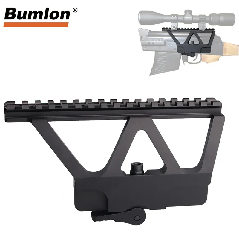 Quick Detach AK Gun Rail Mount Base Picatinny Side для 47 74 аксессуары прицела охотничьей винтовки 2