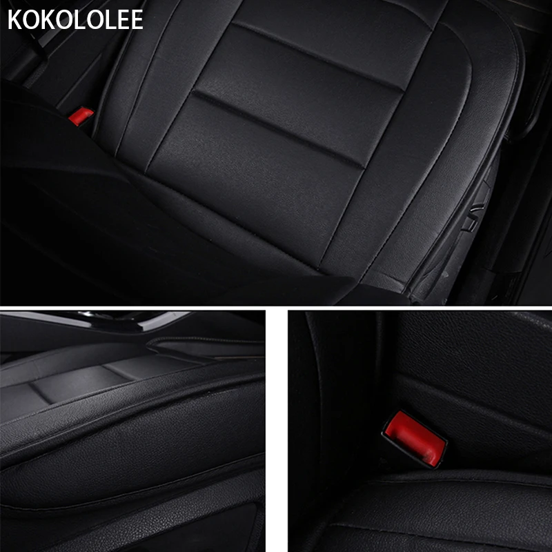 [kokololee] pu Leather Car seat cover For lada bmw e36 suzuki grand vitara kia rio 3 solaris skoda rapid yeti rx 570 car-styling