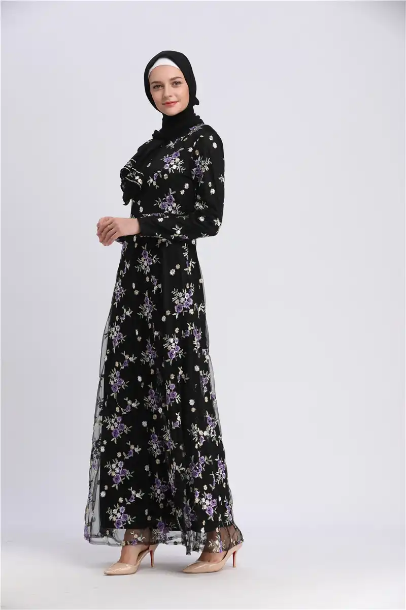 Detail Feedback Questions About Abaya Dubai Women Embroidery Floral Detail Feedback Questions About Abaya Dubai Women Embroidery Floral