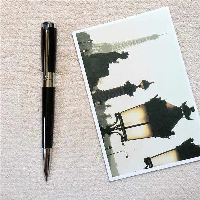 black MONTE MOUNT ballpoint Pen send a refill School Office supplies