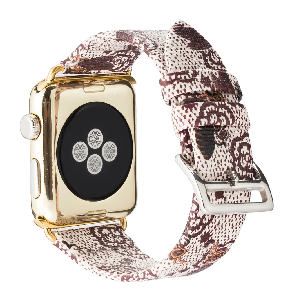 Новый кожаный ремешок для Apple Watch 38 мм 40 44 сменный iWatch Sport & Edition Series 4 3 2 1 Белый