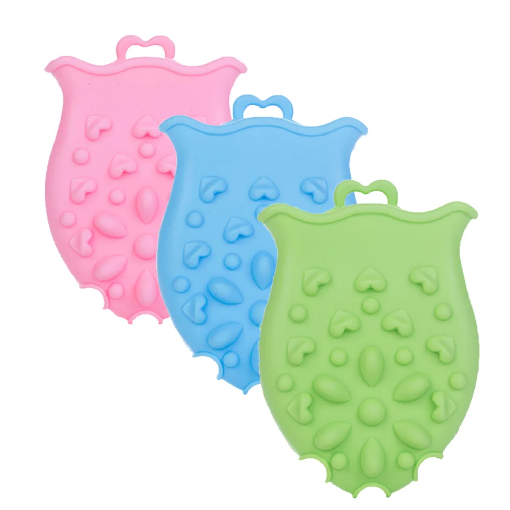 1Pc Hot Soft Newborn Silicone Baby bath brushes Infant Shower faucet