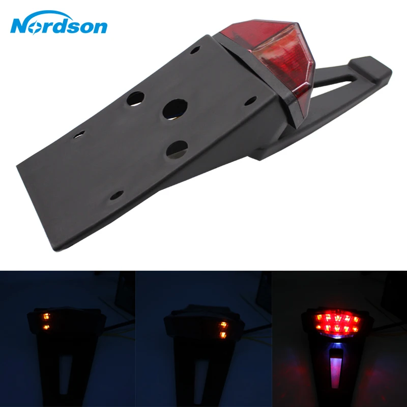 

Nordson Motorcycle Mudguards Tail Lights LED Motocross Rear Fender Brake Stop Light for CRF KTM EXC WRF 250 400 426 450