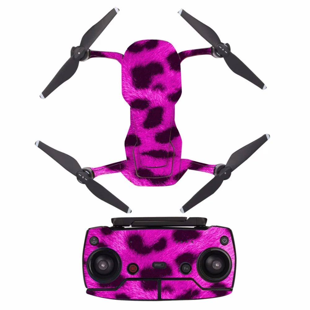 Красный леопард водонепроницаемый ПВХ наклейка кожи Стикеры для dji Мавик Air Drone тела защитная пленка + пульт Пульты ДУ для игровых приставок
