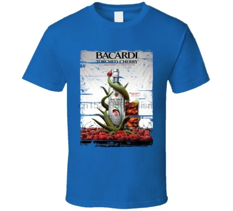 

Bacardi Torched Cherry Rum Distressed Image T Shirt