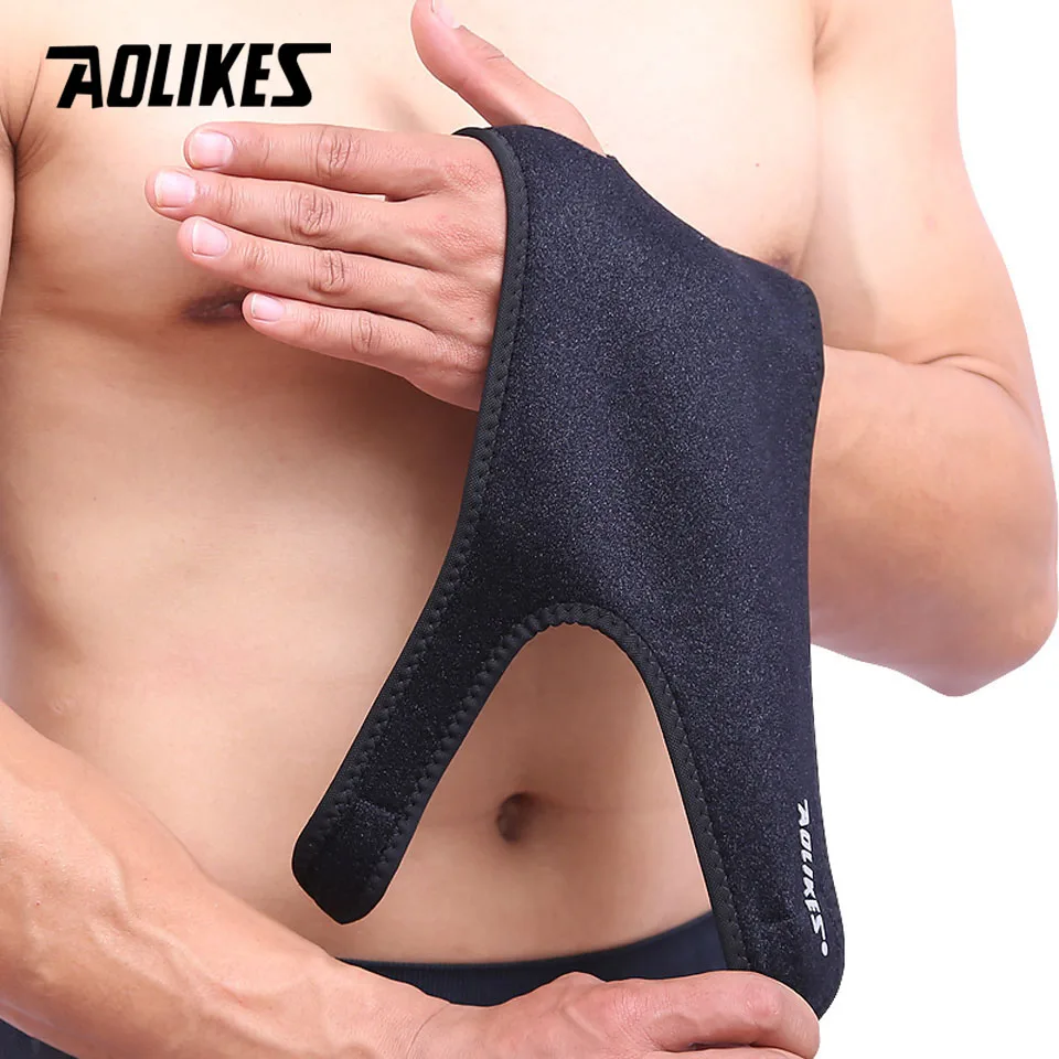 AOLIKES спортивные Напульсники опора для запястий 1 шт. тяжелой атлетики и