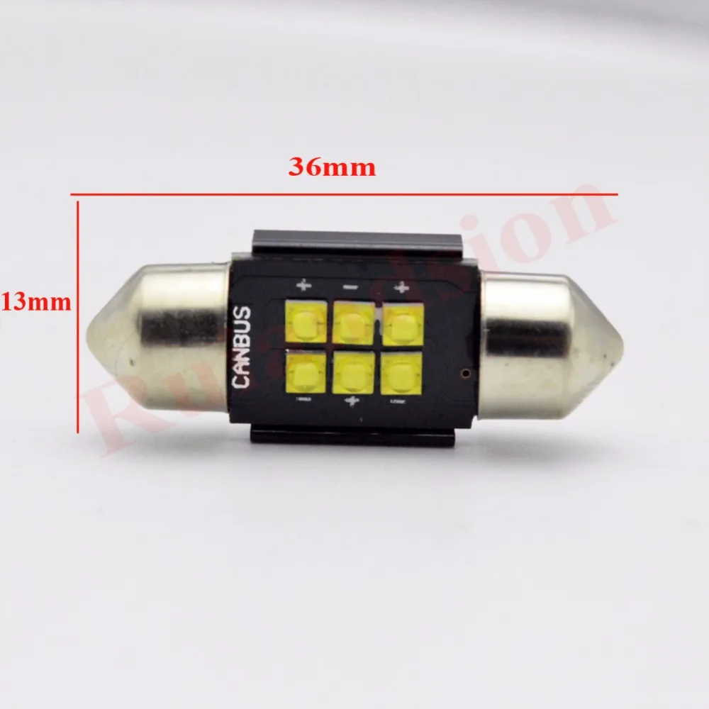 2 шт./лот 12 V 24 V светодиодный купол fetoon XBD SMD 6 светодиодный нет полярности Canbus c5w 31 мм 36 мм 39 мм 41 мм фестон светодиодный светильник поворотника