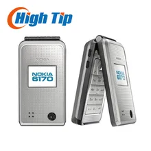 Nokia 6170 Original unlocked mobile phone Flip phone Double screen multilingual Free Shipping Refurbished