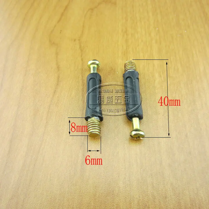 20 Sets Furniture Fastener 3-in-1 Connector M6 Connecting Screw + Locking Nut + Nylon Nut Furniture Cam Lock
