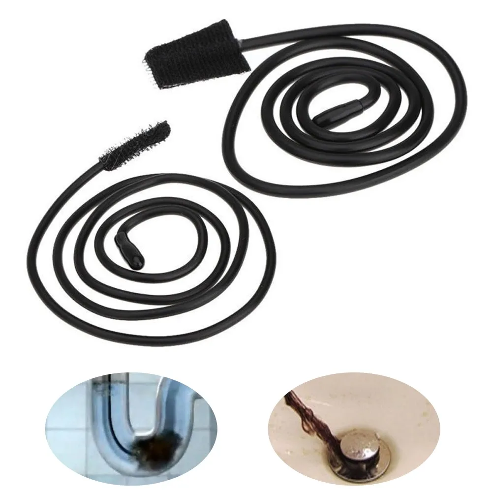 Turbo-Cleaner-Sink-Snake-Dredger-Unclog-Drain-Hair-Removal-Tool-Fixed-Brush