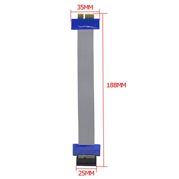 

CHIPAL 200pcs PCI Express PCI-E 1X Slot Riser Card Extender Ribbon Converter PCI-Express Extension Cable for Litecoin Bitcoin