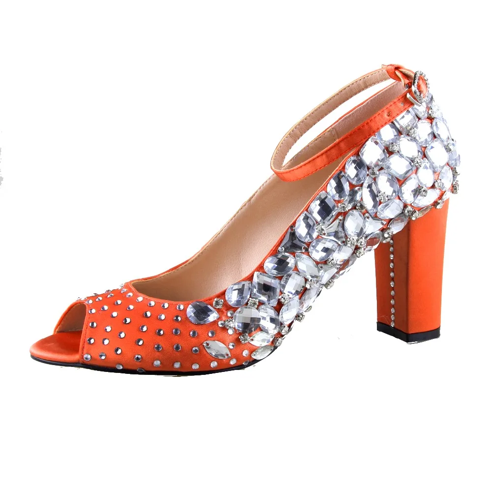 burnt orange shoes and matching bag