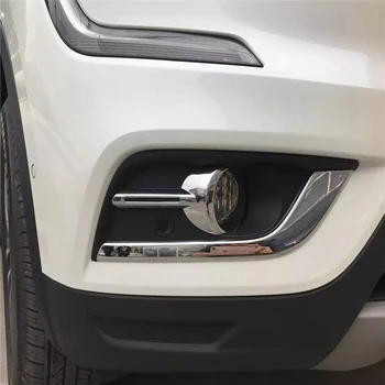 

WELKINRY car auto cover styling For Renault Koleos 2016 2017 2018 Samsung QM6 ABS chrome front head fog lamp light sticker trim