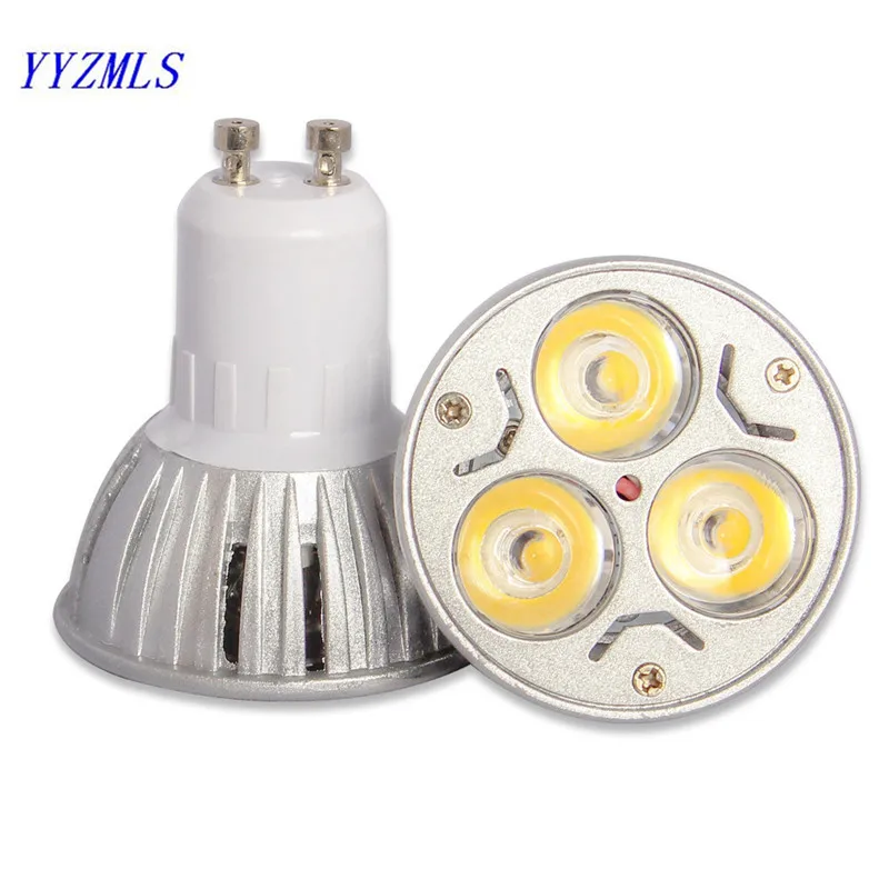 GU10 MR16 E14 E27 led 9 Вт 12 15 gu 10 диммируемая светодиодная лампа Точечный светильник 220 В 110