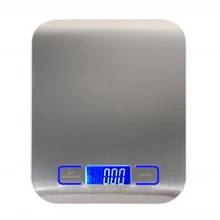 11LB/5KG Stainless Steel Cooking Kitchen Scale Electronic LED Electronic Weight Balance Kitchen Scales Tools Libra