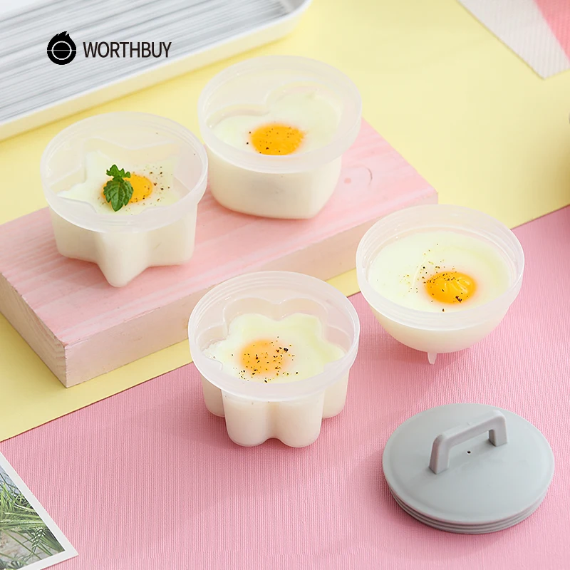 WORTHBUY 4 шт./компл. милое яйцо браконьерка пластиковый котел для яиц кухонные