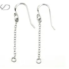 Дизайн! Подлинное Твердое Серебро 925 крючки модные серебряные ювелирные изделия, серьги в поисках крючка 5 пар/лот
