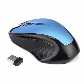 

2.4GHz 2400 DPI Wireless Optical Mouse Professional Gamer Mice + USB Receiver for PC Laptop MAC 6A18 Drop Shipping