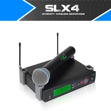 Ajustável freqüência UHF SLX24/BETA58A Profissional Handheld Microfone Sem Fio De Lapela Headset canal Único Logotipo DO OEM