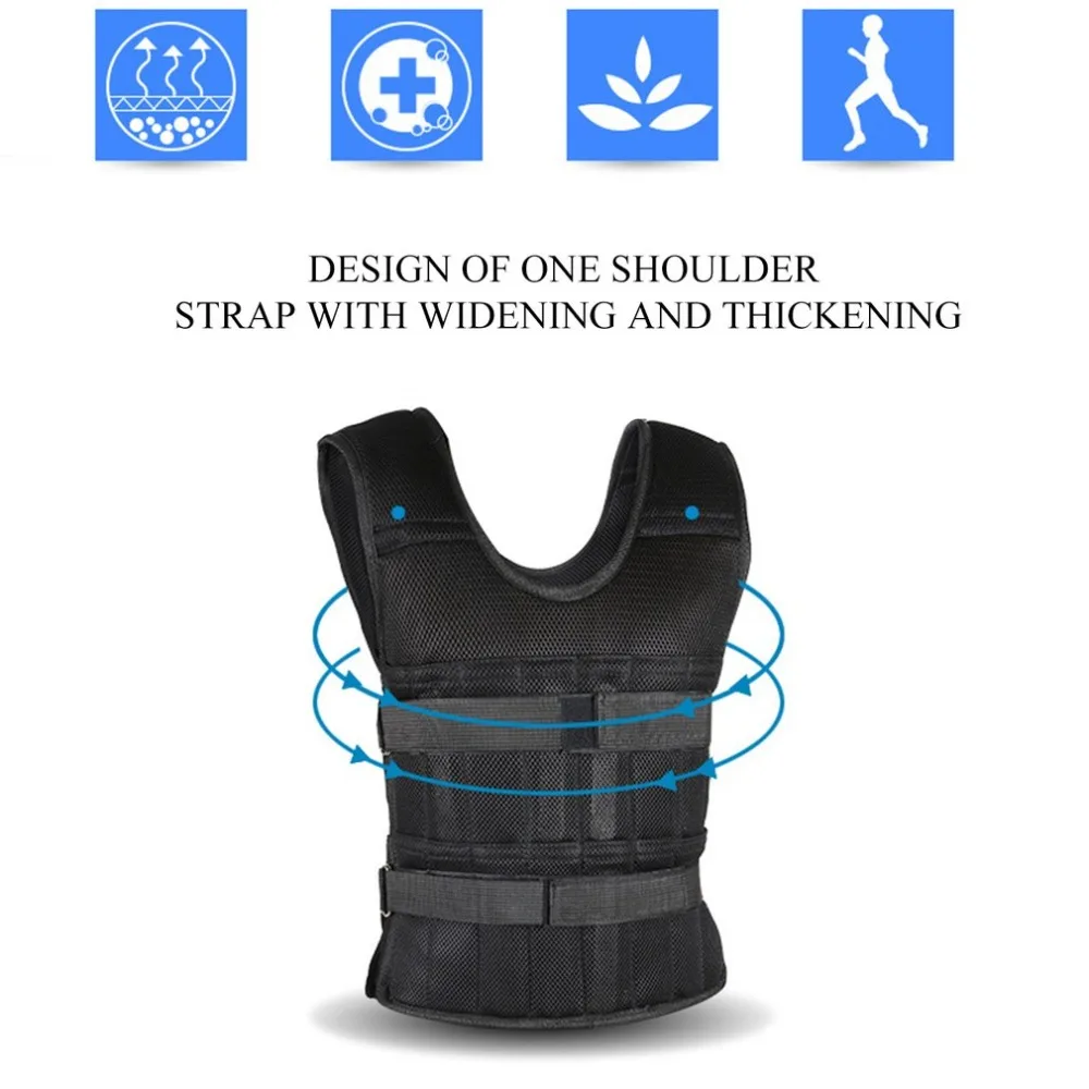 

Adjustable Weighted Vest Ultra Thin Breathable Workout Exercise Carrier Vest for Training Fitness Weight-bearing Equipment
