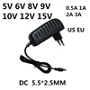 AC 110-240V DC 5V 6V 8V 9V 10V 12V 15V 0.5A 1A 2A 3A Universal Power Adapter Supply Charger adapter Eu Us for LED light strips ► Photo 1/4