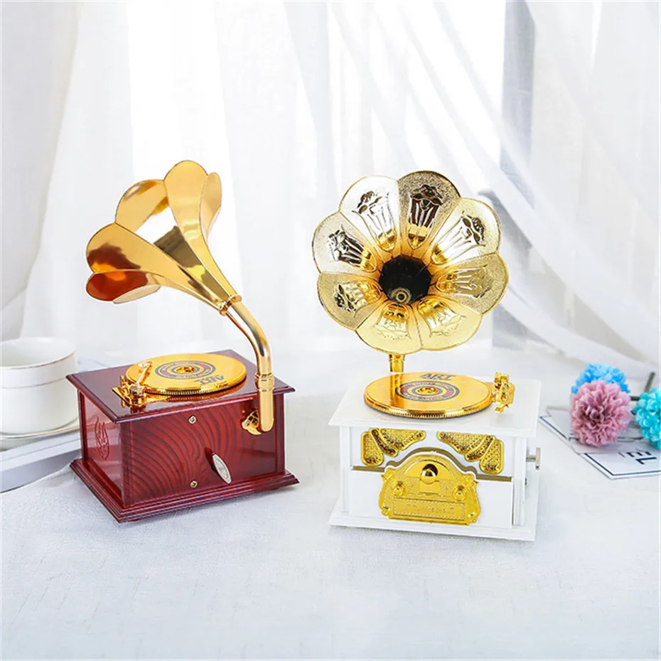 Music Box European Child Daughter Gift Birthday Gift Home Decoration Luxury Clockwork Type Music Box Wedding Room Decoration (8)