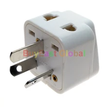 (1 PC) Universal para AU, China, Nova Zelândia, 2-Porta de saída do Adaptador de Tomada Elétrica-AC 100 ~ 250 V-10A Max Cor Branca