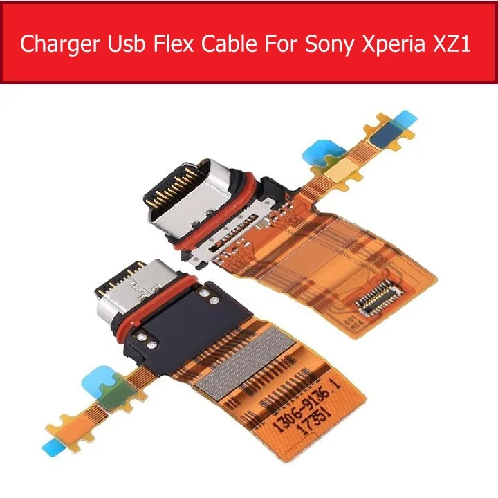 USB плата с зарядным портом для sony Xperia XZ/XZS/XZ Premium XZ1/XZ1 Compact mini Зарядное устройство Док-станция разъем Модуль гибкий кабель - Цвет: XZ1