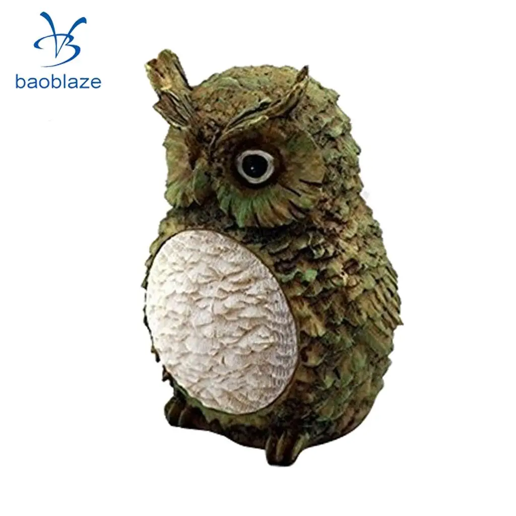 Solar Powered Decorative Garden Ornament Animal Birds Pathway Owl LED Light