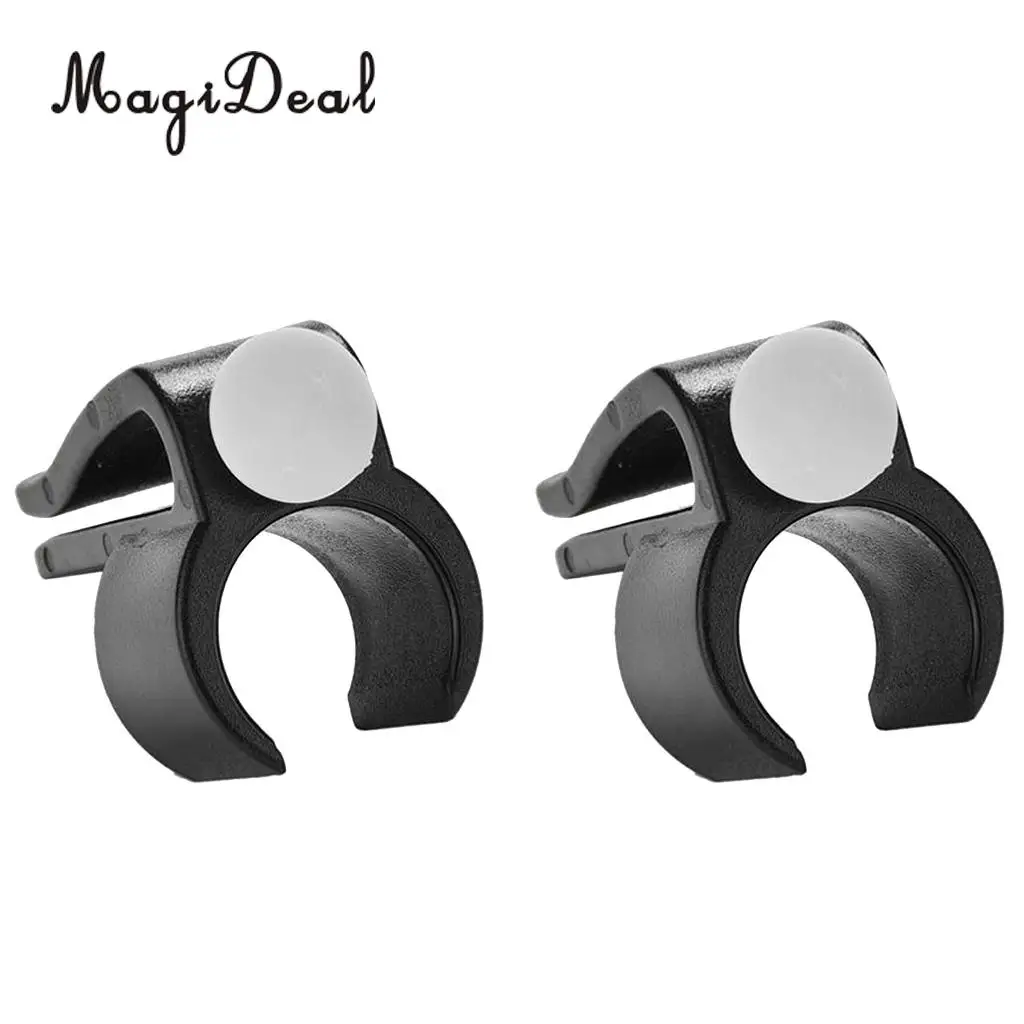 MagiDeal Hot 2Pcs Marker Black Golf Putter Clamp Golf Bag Clip On Putter Holder Putting Organizer Club Ball Golf Training Aids