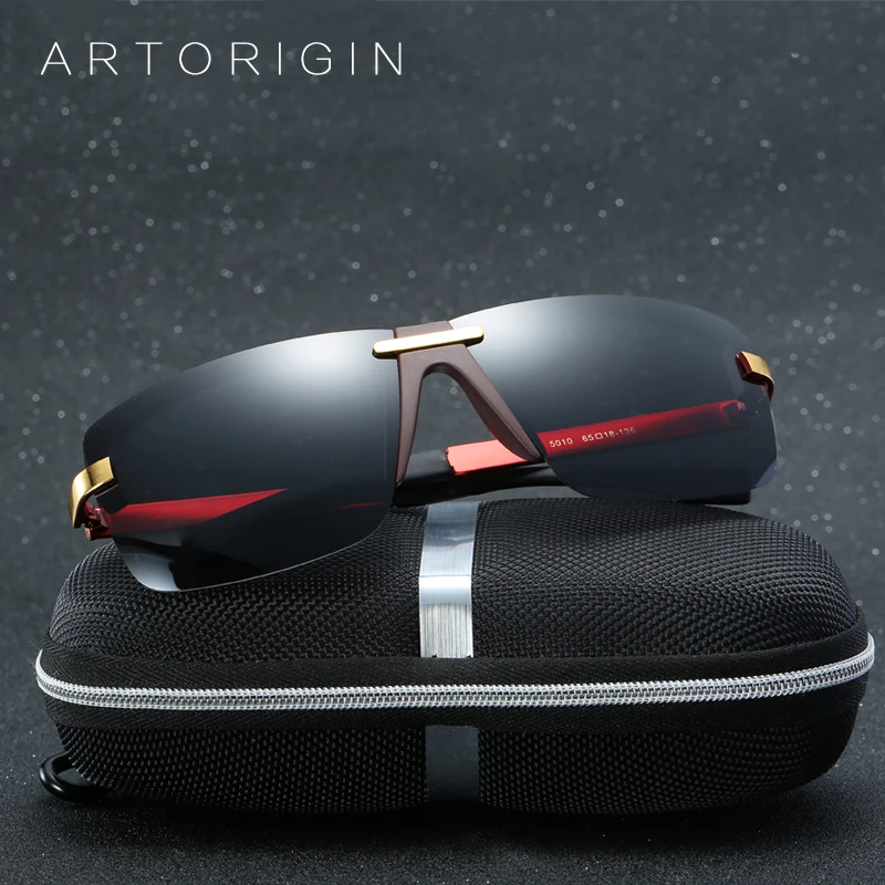 

ARTORIGIN Cool Men Sunglasses Polarized Super Quality Male Driving Glasses Flat Tope Coating Inside Large Eyewear With Box AT010