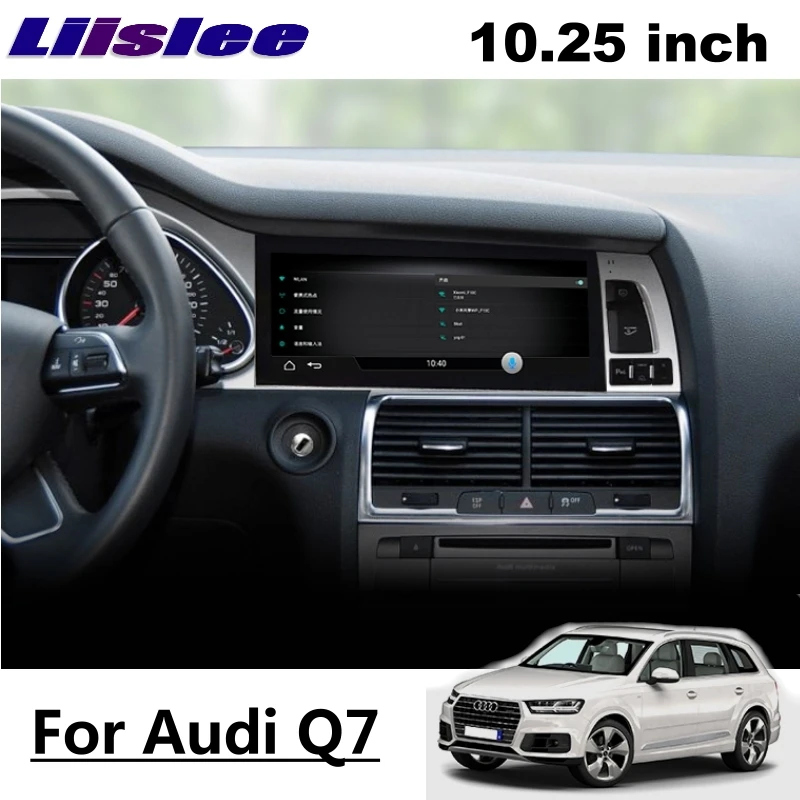 LiisLee Автомобильный Мультимедийный адаптер для Audi Q7 4L V12 2007~ MMI NAVI CarPlay gps wifi Аудио Радио Рамка навигация большой экран