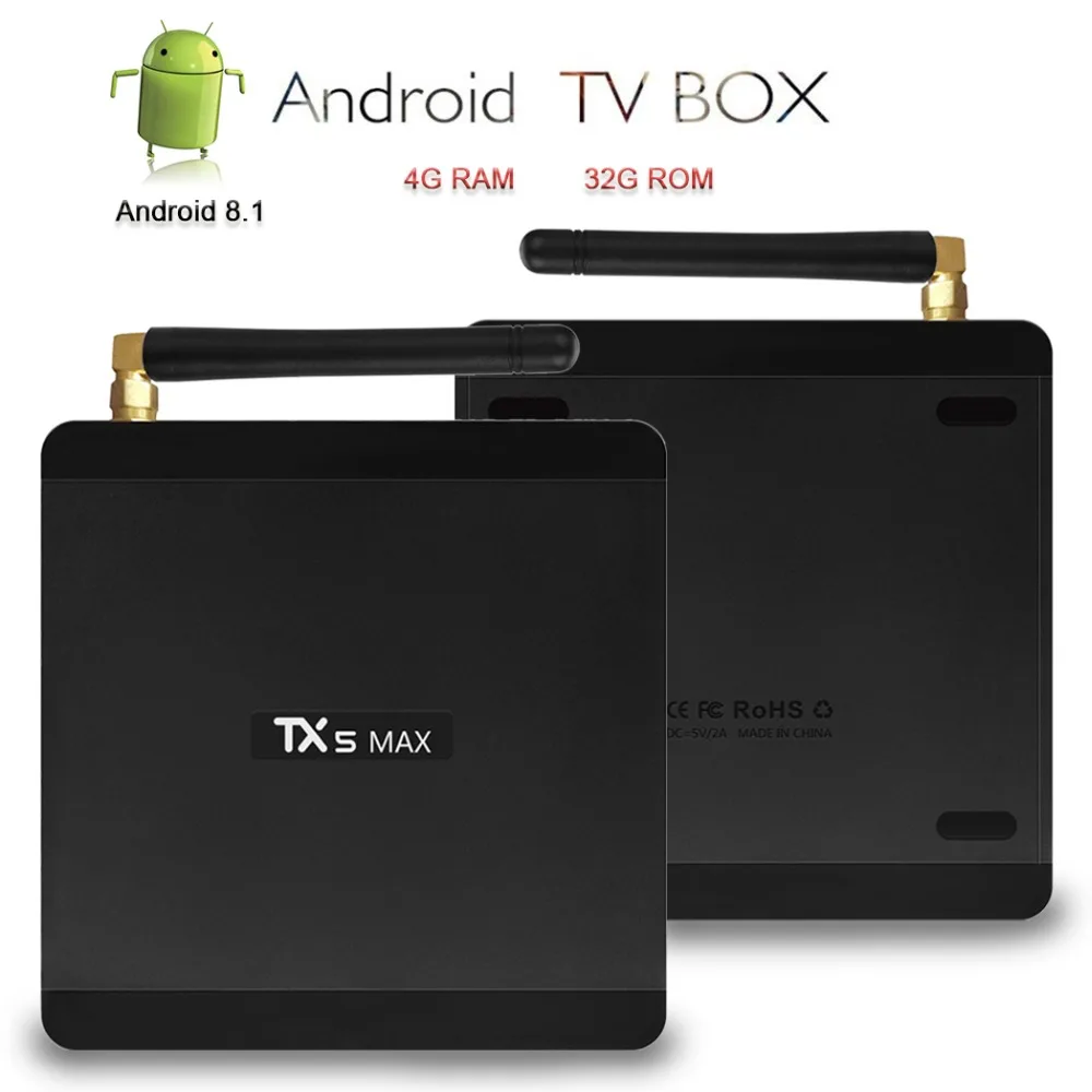 Купить Satxtrem TX5 MAX ТВ коробка Android 8,1 Amlogic S905X2 ...