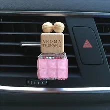 Автомобиль кондиционер пустые бутылки духов цветок алмаз клип роскошный автомобиль флакон духов для автомобильного интерьера