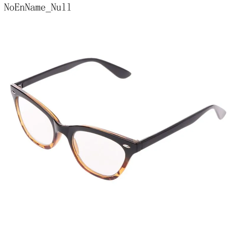 Классические женские очки для чтения «кошачий глаз» с цветочным принтом, винтажные очки для дальнозоркости, прозрачные линзы+ 1,0+ 1,5+ 2,0+ 2,5+ 3,5 - Цвет оправы: Черный