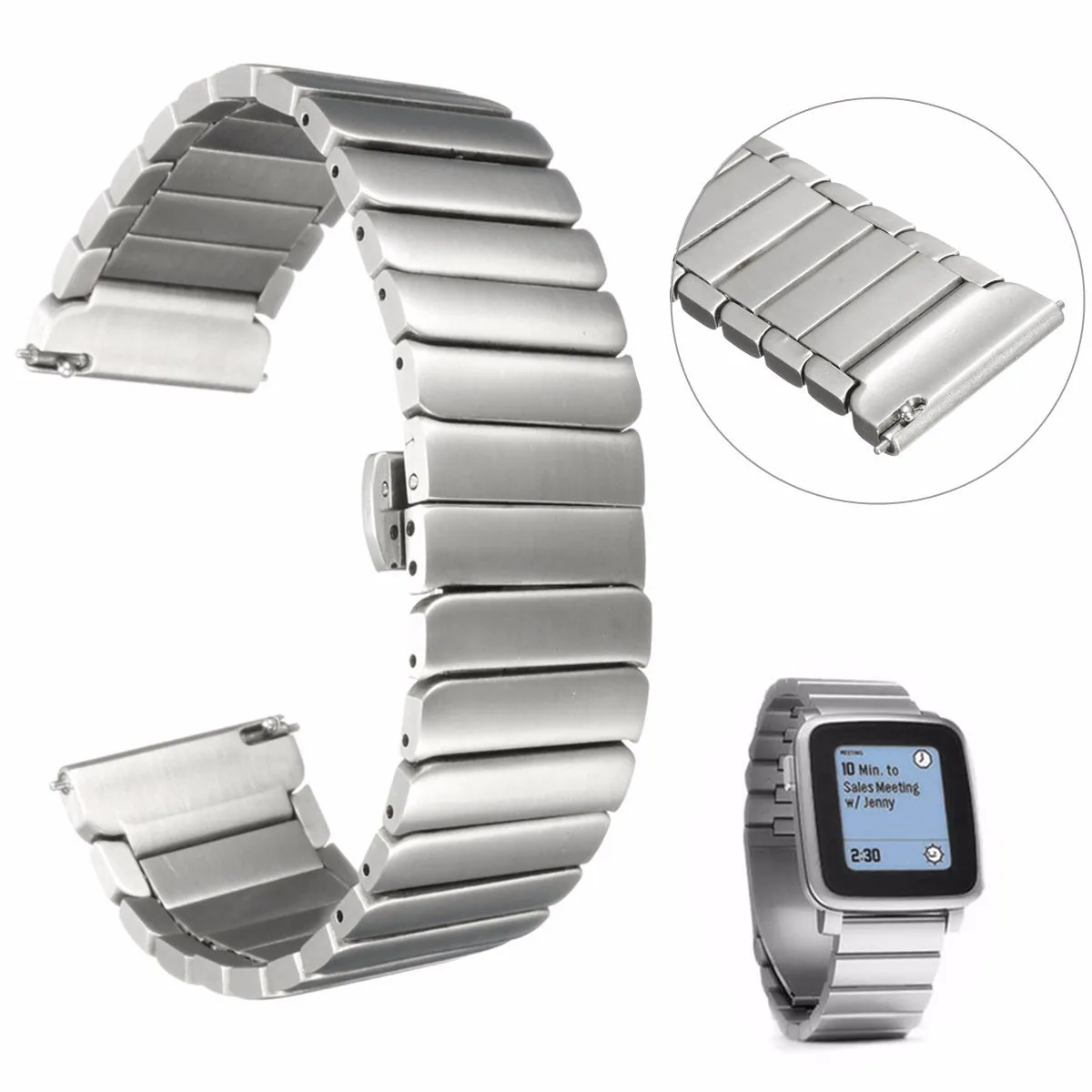 Prix pour 22mm 166mm Marque Nouvelle Pour Pebble Temps Bracelet En Acier Bracelet En Acier Inoxydable Bracelets Montres Bracelet Dragonne Bracelet Butterfly fermoir Prix pour 22mm 166mm Marque Nouvelle Pour Pebble Temps Bracelet En Acier Bracelet En Acier Inoxydable Bracelets Montres Bracelet Dragonne Bracelet Butterfly fermoir