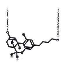 KN181 10-Pcs Lots Hot Molecular Pendant Necklace Physics Chemistry Structure Science Geometric Shaped Item Women Collier Jewelry
