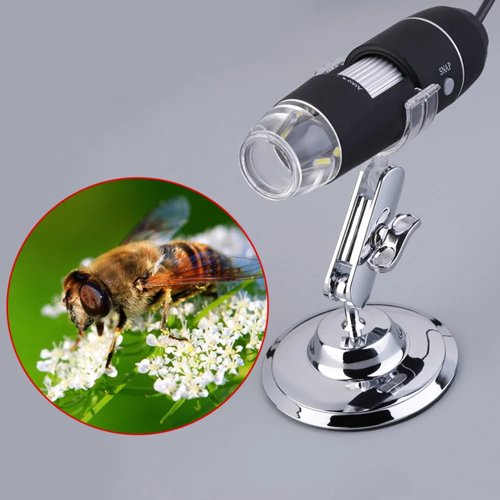 

Practical Electronics 2MP USB 8 LED Digital Camera Microscope Endoscope Magnifier 50X~500X Magnification Measure Drop Shipping