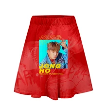 ATEEZ KPOP юбка Harajuku Повседневная стиль Harajuku поп юбки новые сексуальные Kpops Женские повседневные горячие продажи модные юбки