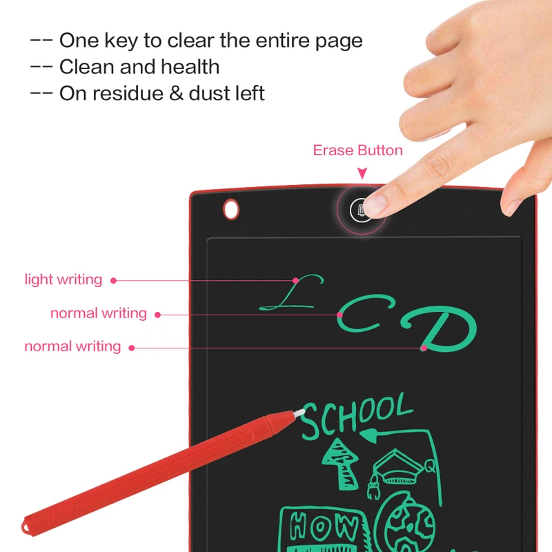 Sunany 12''Writing Tablet доски для записей для детей и взрослых lcd цифровой рисунок портативные ультра-тонкие подушечки для рукописного ввода