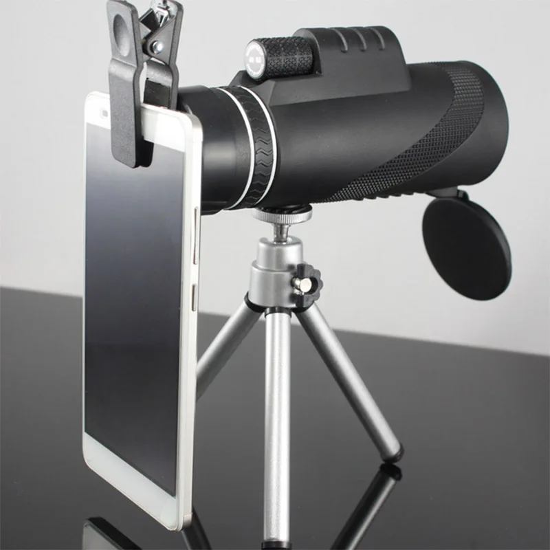 40X60 HD تلسكوب التكبير مناظير للرؤية الليلية المحمولة حامل جوّال بلاستيكي Telescopio تلسكوب العسكرية المهنية الصيد عدسة