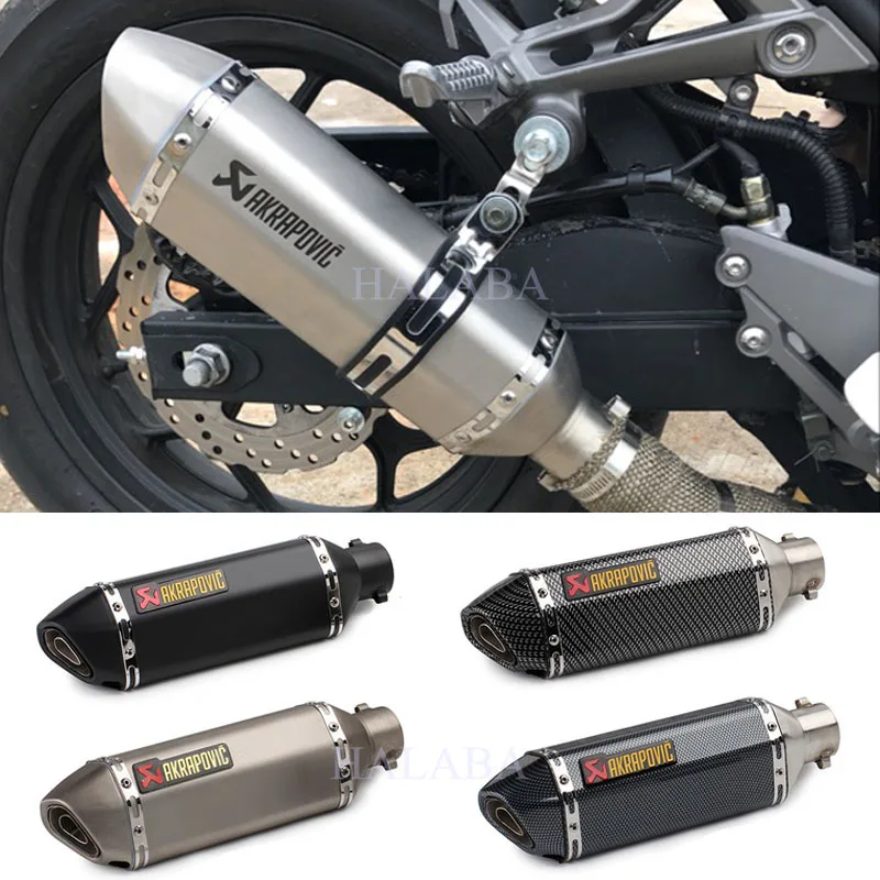 AKRAPOVIC выхлопная мото rcycle труба универсальный глушитель дБ убийца escape питбайк nmax