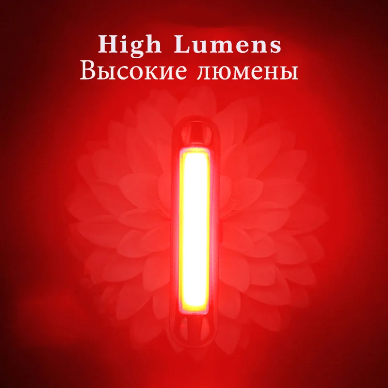 ROCKBROS велосипедный светильник Водонепроницаемый велосипед хвост светодиодный USB